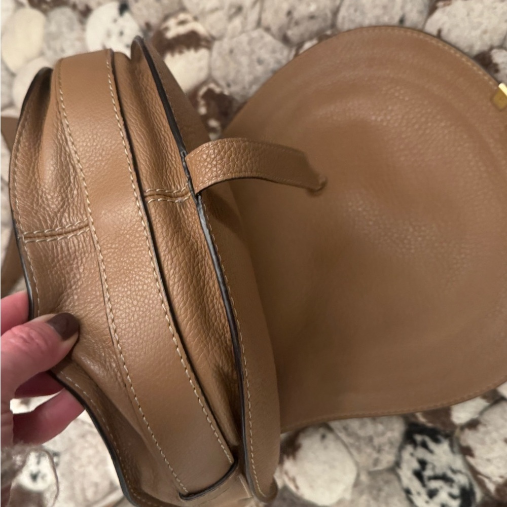 Authentic Chloe Marcie Tan Saddle Bag. - Picture 7 of 16